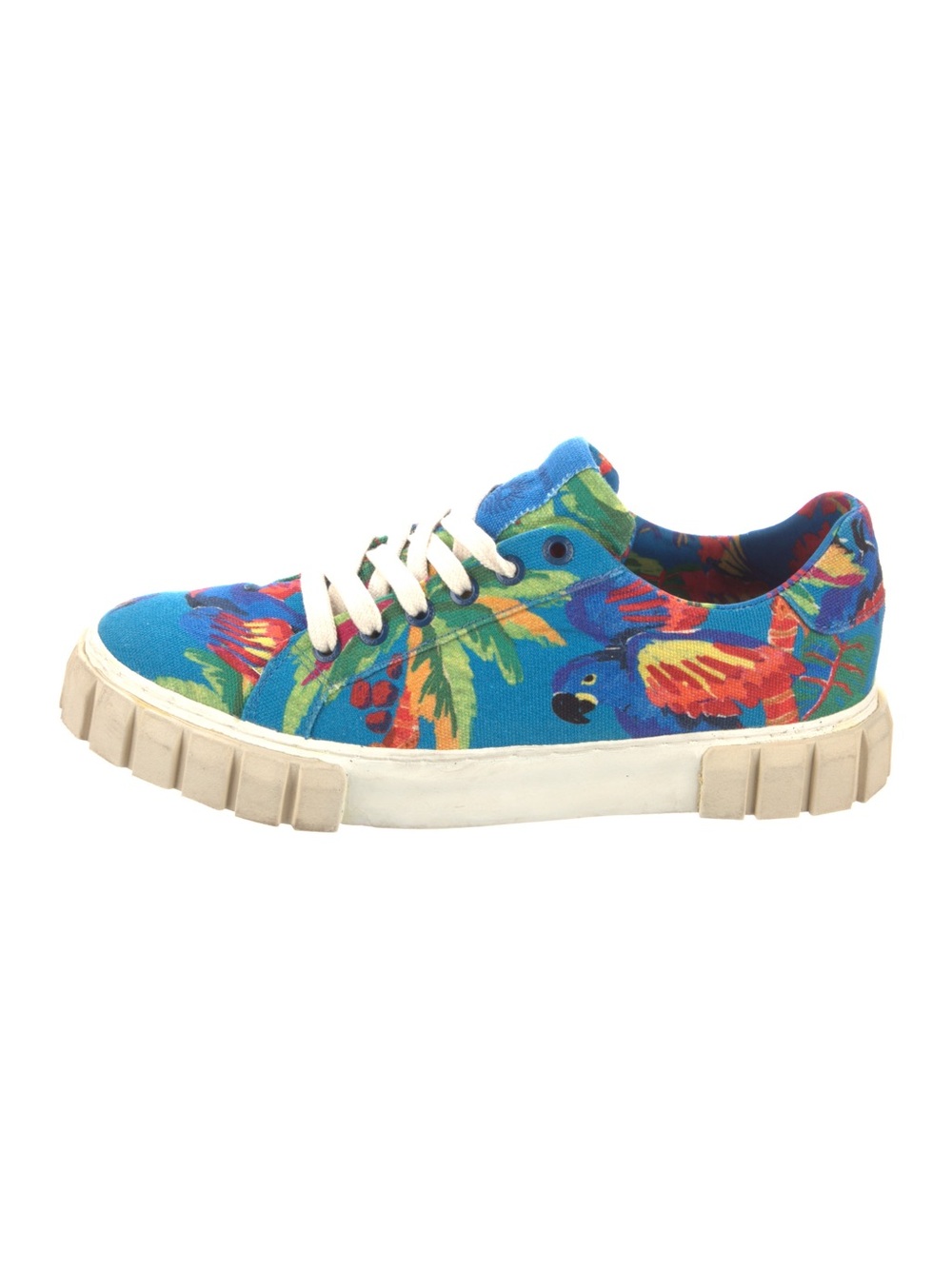FARM Rio Blue Macaw Tropical Parrot Canvas Sneakers